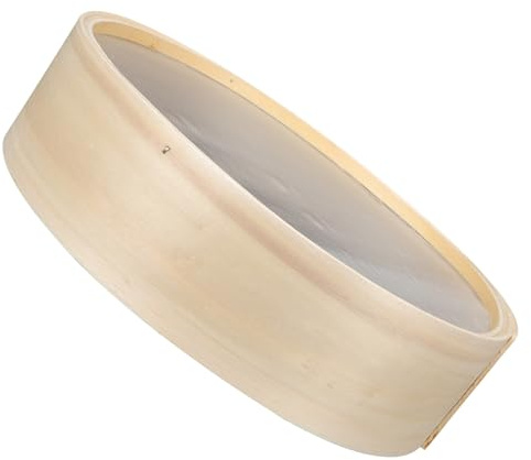 POPETPOP Tamis de Jardinier Beige en Matériau Synthétique, Passoire à Farine Portable Grille Uniforme pour Tamiser la Farine la Maison Pâtisserie