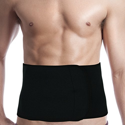 FakeFace Medical Grade Neoprene Waist Back Support Unisex Adults Lumbar Kidney Trimmer Belt Brace Abdominal Stomach Protector Band Guard for Pain Relief and Injury Prevention