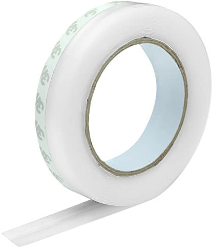 GWHOLE Silicone Seal Door Strip,Clear Door Sealing Strip for Doors Draught Excluder Tape Transparent Weather Stripping for Doors Window Windproof Dust-Proof Soundproof （8M/26FT 25MM