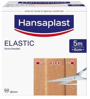 2 x Hansaplast Pflaster - Elastic Family Pack - 5 m x 6 cm
