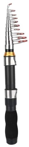 Angelrute Tragbare Kleine Short Sea Pole Mini Sea Fishing Werkzeuge Teleskop Angelrute für Reise Meerwasser Süßwasser Bass Forelle Angeln(2.)