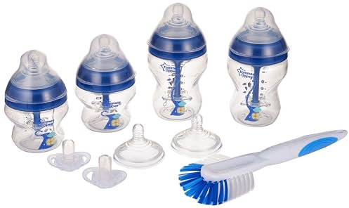 Tommee Tippee Advanced Anti-Colic Newborn Bottle Starter Set, Blue, 1 Count, Pack of 1