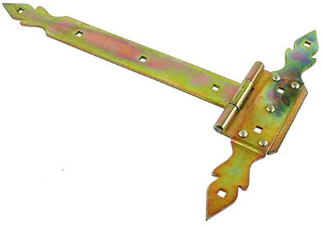 BSD Dekoratives T-Riemen Fensterladen Scharnier 300mm / 34mm - Verzinkt