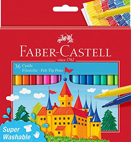 FABER-CASTELL 554203 - Filzstift Castle, 36er Kartonetui