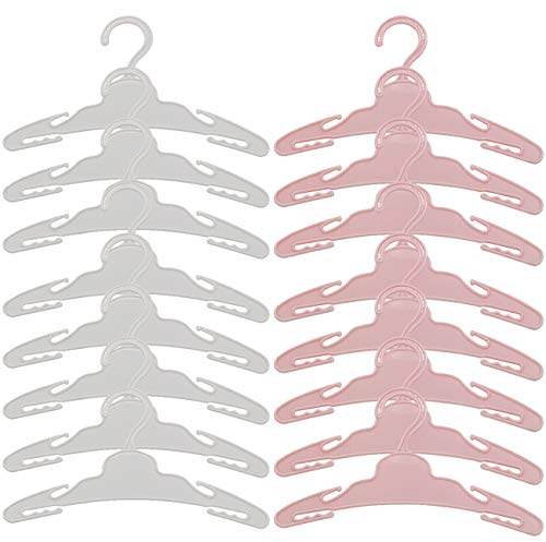 Generic Kleiderbügel Plastik Puppenkleiderbügel für 46-50cm Puppen 18 Inch Zoll American Girl Doll 16 Stück