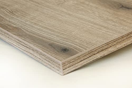 Holzgrusskarten.at Schreibtischplatte nach Maß - Alteiche - 25 mm Stärke, individueller Zuschnitt, DIY-Schreibtisch aus Holz, Arbeitsplatte, Tischplatte, Werkbankplatte