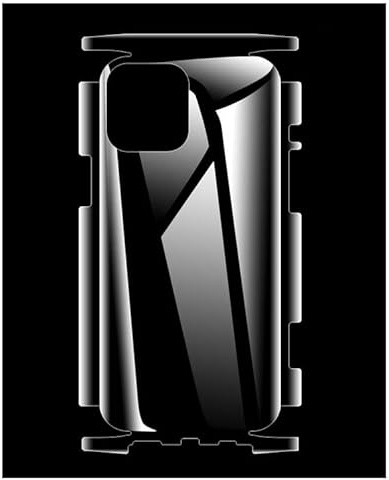 GIOPUEY Pellicola Protettiva Retro per iPhone 14 PRO, iPhone 14 PRO Retro Pellicola, TPU Morbido, Sottile, Alta Trasparenza, Bordo Protettivo - Transparent
