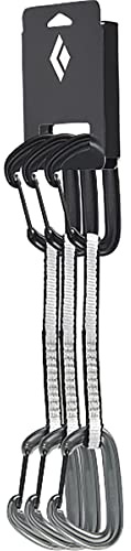 Black Diamond Litewire Quickdraw 16 cm 3-Pack Grau - Leichtes Robustes Express-Set, 3er-Pack, Größe 16 cm - Farbe Light