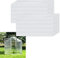 TRMLBE Pannelli per Serre Lastre in policarbonato doppia parete 4mm 14 pezzi 700g/m² lastre in policarbonato trasparente lastre tetto per serre da giardino - 605x1210x4mm