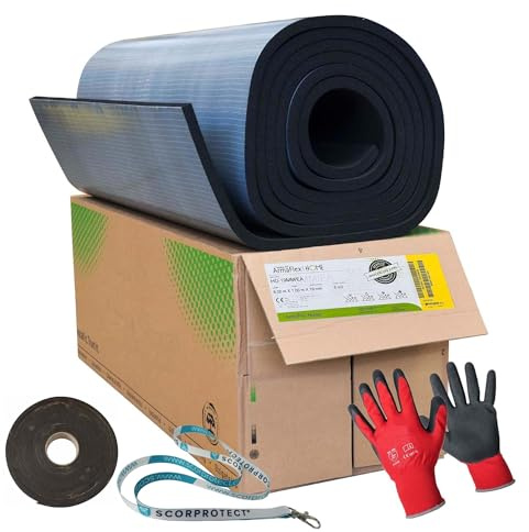 original Armaflex Home Armacell Camper-Ausbau-Set Standard + rote Handschuhe + Scorprotect Schlüsselband