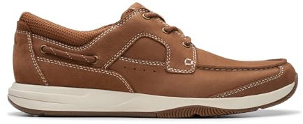 Clarks Herren Sailview Lace, Hellbraunes Nubuk, 44 EU
