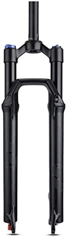 Fahrrad-Luftfedergabel, 27,5/29 Zoll, Mountainbike-Gabel, 100 mm Federweg, 1-1/8 gerades Rohr, MTB-Vorderradgabel, Zugstufeneinstellung, manuelle Sperrung, Fahrradgabeln QR 9 mm (schwarz, 27,5 Z