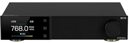 Topping D70 PRO OCTO HiFi DAC Bluetooth 5.1 Support LDAC mit RCA XLR Ausgang Fernbedienung Hi-res Audio Decoder (Schwarz)