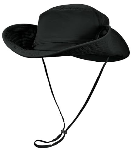 Sukeen Fischerhut Herren mit Kopfverstellung, UV-Schutz Sonnenhut Herren mit Breiter Krempe, Sonnenschutz Hut Bucket Hat Herren Outdoor-Hut mit Abnehmbarem Oberkopf, Angeln und Wandern Herren Damen