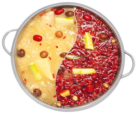 Hot Pot - Olla de mandarina de 4 L para cocinas de gas, inducción, hornos de ondas luminosas, cocinas eléctricas de cerámica, olla de acero inoxidable, fácil de limpiar