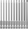 Lixiluxia Juego de 11 Puntas Destornillador Torx Set, Juego Puntas Torx Largas de 100 mm, Puntas Tipo Torx, Atornillador Imantadas, T6 T7 T8 T9 T10 T15 T20 T25 T27 T30 T40, Vástago Hexagonal de 1/4