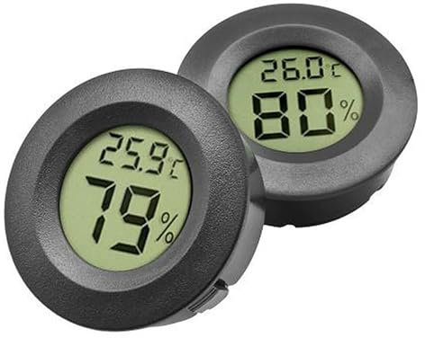 IGEAIIE Reptile Thermometer and Hygrometer, 2-Pack Digital Thermometer Gauge for Reptile Tanks, Vivarium, Bearded Dragon, Leopard Gecko, Tortoise, Accurate Temperature & Humidity Control for Terrarium