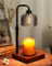 Lámpara calentadora de velas negra de Navidad con regulador, regalos secretos de Papá Noel para hombres, papá, abuelo, calendario de Adviento de Navidad, regalos para él, hermano, relleno de