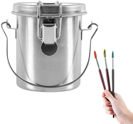 Heavy Duty Brush Washer - Brush Cleaner with Removable Filter | Ideal For Cleaning Brushes With Water, Spirits, Inks, Turpentine, Practical Tool To Maintain Clean Access