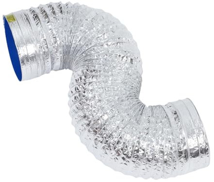 Veemoon Range Hood Exhaust Pipe Flexible Aluminum Ducting Stove Pipe for Kitchen Ventilation Adjustable Fan Vent Ductings Exhaust