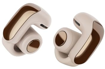 Bose Ultra Open Earbuds mit Bluetooth und OpenAudio Technologie, Clip On Kopfhörer, kabellose Open Ear Earbuds, immersive Audio, bis zu 48 Stunden Akkulaufzeit, Treibholz-Sand - Limited Edition