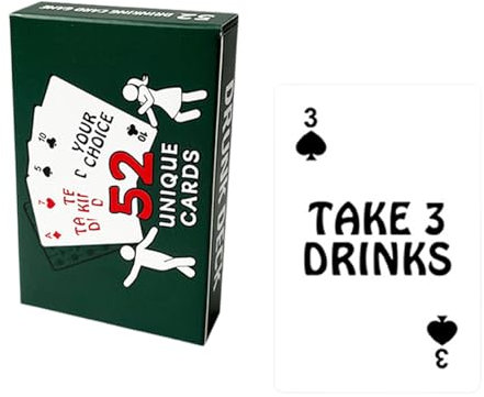 Uqezagpa Carte di date adulte per la coppia con le carte da gioco interattive di sfida di bere per il partito