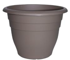 NEBE Scatole per fioriere da Esterno Cesto Rotondo in Resina for Balcone, Giardino Esterno, Verde, Ravanello, Appeso al Muro Vasi per piantare(C)