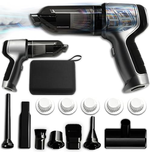 Aspirateur De Voiture Puissant Sans Fil Puissant, Compact Vortex Aspirateur Pour Voiture, 4-en-1 Aspirateurs à Main V1 Pro,32000PA,280,000RPM Multifonctionnel électrique Pour Maison/Voiture/Poils