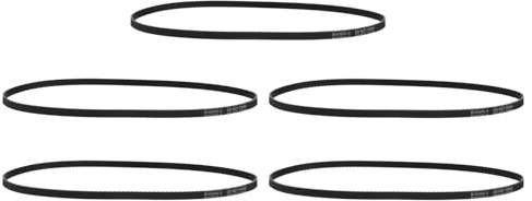 SHERCHPRY 5 Piezas Correa Elástica para Motor de Máquina de Coser Goma Resistente Silenciosa Compatible con Máquinas Domésticas y Overlockers Fácil Instalación Alta Durabilidad y Rendimiento