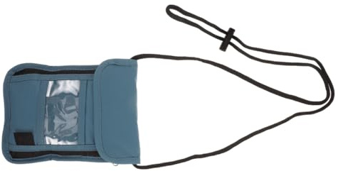 Reisepasshülle aus Nylon mit Transparenzfenster für Reisen | Nackenorganizer, Multifunktionale Aufbewahrung für Damen und Herren, Leichtes Reisezubehör