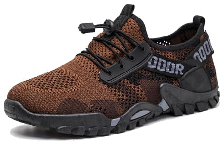 Zapatillas de Deporte para Hombre, de Moda, de Verano, con Nuevo patrón, de Malla, Transpirables, cómodas, Antideslizantes, de Secado rápido, para Exteriores, para Caminar en el Arroyo#G