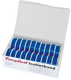 Isolierklebeband blau – 20 Stück Isolierband VDE geprüft 10m pro Klebeband Rolle zur Isolierung von elektrischen Leitungen