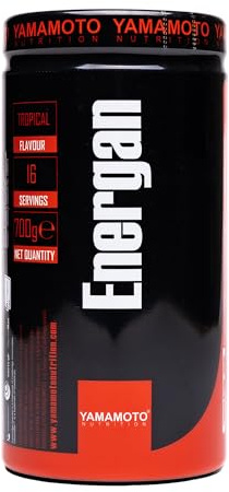 YAMAMOTO Nutrition, Energan 700 gr, Integratore Alimentare per Sportivi, Bevanda Intraworkout per Crescita Muscolare con Carboidrati, Amminoacidi, Creatina e Taurina