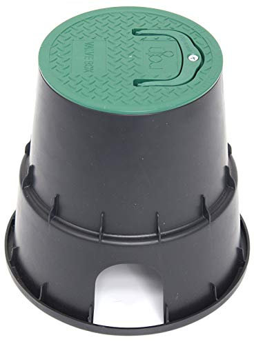 Verdone RAIN Ventilbox Mini – Robuste runde Revisionsbox für Gartenbewässerung – Schutz für 1x Magnetventil, Absperrhähn und Wasserzähler, UV-beständig