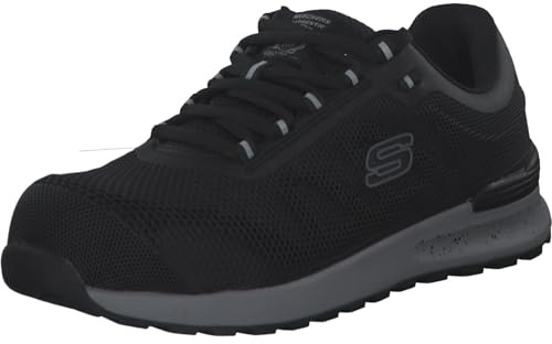 Skechers Men's Bulklin Bragoo Trainers, Black KPU + Mesh, 8 UK