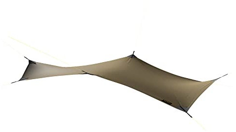 Tatonka Tarp Wing 2 LT - Ultraleichtes, hoch reißfestes Tarp aus silikonbeschichtetem Polyamid - Mit Ösen und Gurtbandschlaufen - Inklusive Abspannleinen und Packbeutel - Maße: 315 x 215 cm