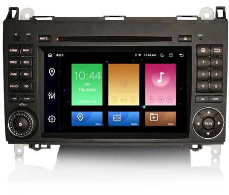 GONFEN Acht-Kern Android 13.0 DAB+ Autoradio Für Mercedes A/B Klasse W169 W245 Viano Vito Sprinter VW Crafter mit GPS Navi 4GB + 64GB Apple CarPlay Android Auto DSP CD WiFi Bluetooth OBD2 TPMS DVB-T2