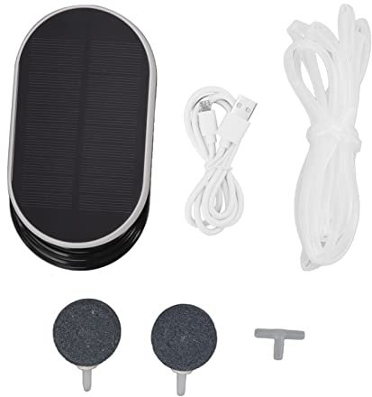 CHICIRIS Pompa aria solare, Ossigenatore 1W 5V con 3 modalità per laghetti e acquari