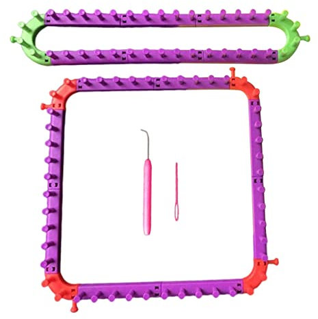 delr Schal Webstuhl | Mehrzweck-Strickrahmen-Set Interessant | Strickset Handwerk Kombination Flechtgerät Garn Kordel Stricker Webstühle Set für Kinder