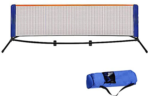 PROPFE Badmintonnetz, Tennisnetz, Volleyballnetz 3-6 m tragbares All-in-One-Kombinationsnetz, für Kinder und Erwachsene, für drinnen, draußen, Garten