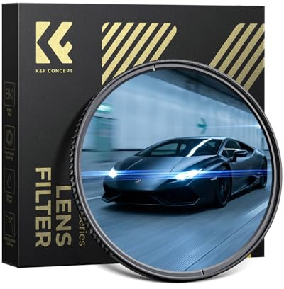 K&F CONCEPT 82mm Filtre Blue Streak Effet Anamorphique Créatif | HD,Nano-revêtement de 28 Couches,Étanche,Verre optique,Résistant à l’huile et aux rayure,Cadre CNC Antidérapant,Nano-X,FE711