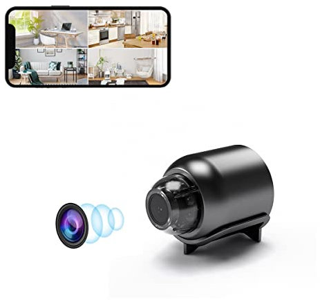 TARSHYRY WiFi Camera, Smart Security Camera, Indoor Home Security Cameras, 140° Wide Angle Motion Detection, Mini Hidden Cameras, 1920x1080P Security Camera for Home and Office