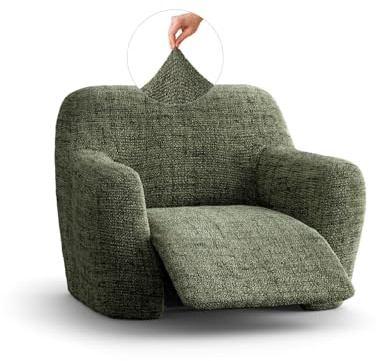 Paulato - Stretchhusse für Relaxsessel Sesselbezug, Sesselschoner für Liege Sessel 1 Sitzer, Mikrofasergewebe, WavyTech-Technologie, Kollektion Fantasie Vittoria - Made in Italy