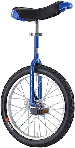 Verstellbares Einrad, Einzelrad-Fahrrad-Reifentrainer, Einrad, selbstausgleichendes Fahrrad, einfach zu montieren (Color : Blu, Size : 20inch)