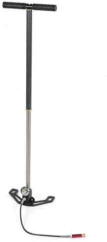 Cocoarm 3-stufige Hochdruck-Handpumpe, 6000 Psi, Wolframstahl, Integrierte Ölabscheidefunktion für PCP-Luftpistolen mit O-Ringen und Komplettem Zubehör