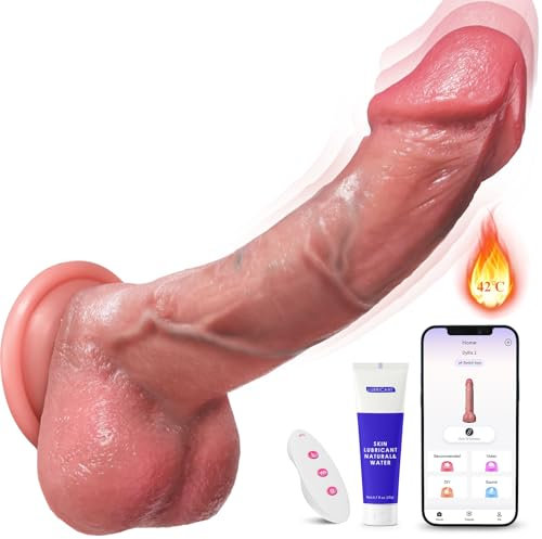 Realistic Dildo AI Sync Sex Toys for Men, Remote Heating High-Speed Thrusting Dildos with 7 Thrusting & Vibrating Adult Sex Toy, Caravosh G-spot Clit Aanl Prostate Massager, Sex Toyscouples for Couple