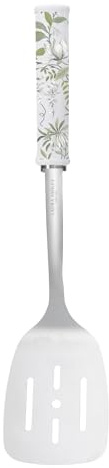 Laura Ashley Acier Inoxydable Spatule Rainuré - Poignée Souple, Résistante a la Chaleur et au Lave-Vaisselle - Spatule Cuisine Pour Cuisiner, Retourner les Crêpes, Hamburgers et Bien Plus Encore