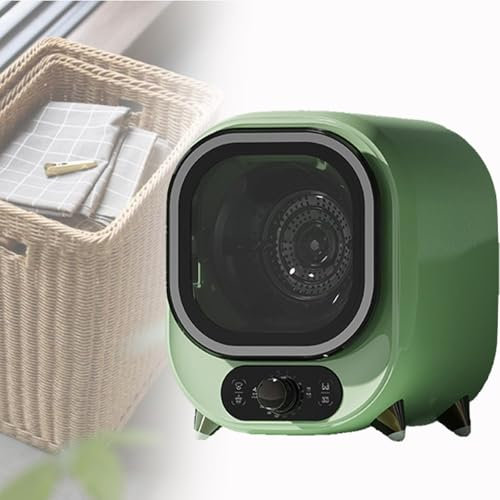 Spdazzleburst Mini Secadora de Ropa eléctrica, Secadora de condensación pequeña, Secadora de Ropa ventilada, Capacidad de 0,8 kg, compacta, para el hogar, Apartamentos y vehículos recreativos,Green