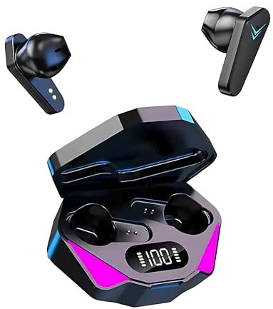 Generico Auricolari Bluetooth - Ideali per Sport e Uso Quotidiano, Bluetooth 5.3, 40 Ore di Autonomia, Display LED