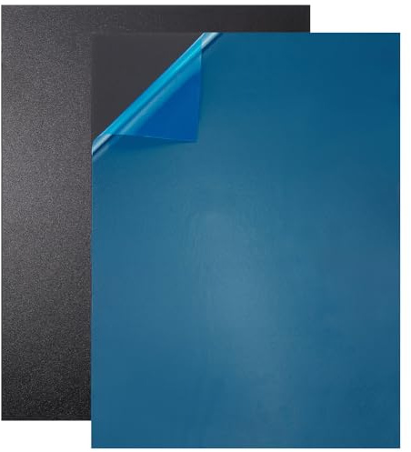 OLYCRAFT 2 Stück ABS Kunststoffplatte 3mm Dick 30 x 40cm Schwarz Starre Formbare Platte Große Schwarze Kunststoffplatte Thermoformplatte Beidseitig Wärmeformbare Platte Für DIY Projekte Dekoration
